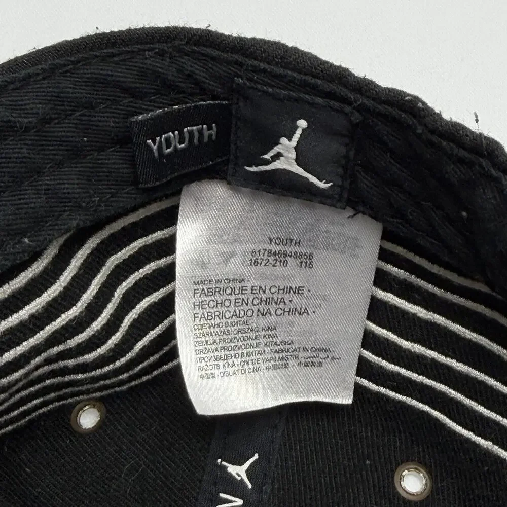 Nike Air Jordan Flight Youth Snap Back Hat 59FIFTY New Era Black White